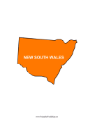 New South Wales Map Color