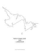 Newfoundland And Labrador With Capital