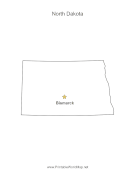 North Dakota Capital Map
