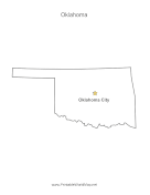 Oklahoma Capital Map