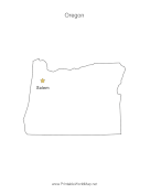 Oregon Capital Map