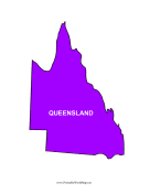 Queensland Map Color