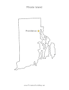 Rhode Island Capital Map