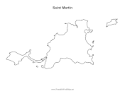 Saint Martin Map