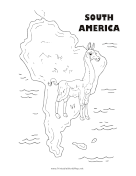 South America Animal Black and White