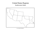 Southwest States Map