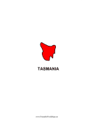 Tasmania Map Color