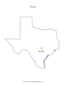 Texas Capital Map