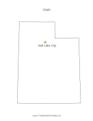 Utah Capital Map