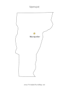 Vermont Capital Map