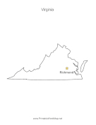 Virginia Capital Map
