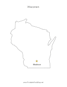 Wisconsin Capital Map