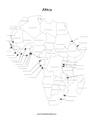 Africa fill-in map