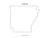 Arkansas blank map