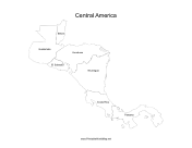 Central America map