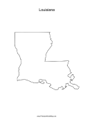 Louisiana blank map