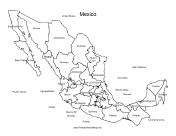 Mexico map