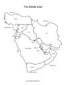 Middle East map