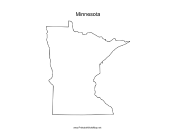 Minnesota blank map