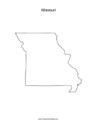 Missouri blank map