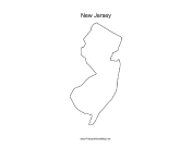 New Jersey blank map