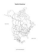 North America map