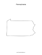 Pennsylvania blank map