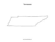 Tennessee blank map