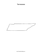 Tennessee blank map