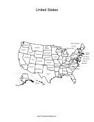 United States map