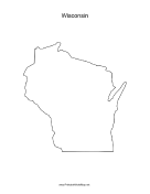 Wisconsin blank map